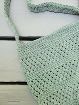 handmade mesh-style crocheted yarn market bag thumbnail