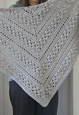 Crochet Scarf Held By A Woman thumbnail