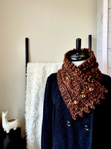 brown cowl with buttons thumbnail