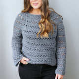 Crochet Sweater Worn By A Woman thumbnail