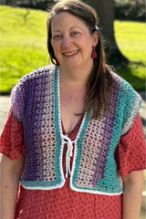 Crochet Cardi & Vest Worn By A Woman thumbnail