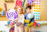 Kids holding jumbo lollipop crafts thumbnail