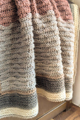 almond stitch preemie baby blanket crochet thumbnail