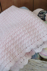 scalloped edge of crochet blanket thumbnail