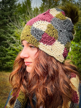woman wearing hat and matching scarf thumbnail