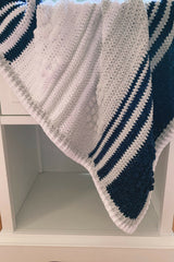 Striped baby blanket thumbnail