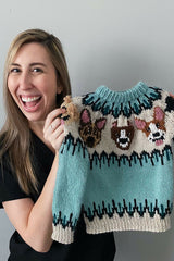 Knitted Sweater Held By A Woman thumbnail