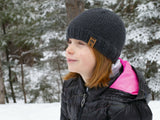 Knitted Hat Worn By A Girl thumbnail