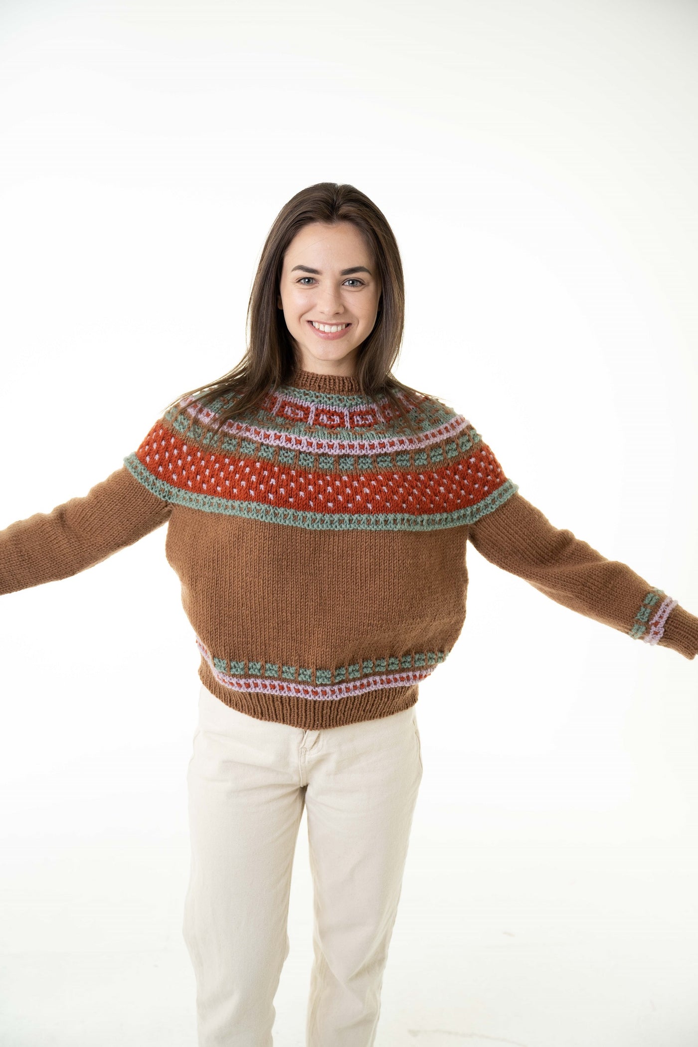 lui jewelry ニット　ブラウン ANISA CASHMERE SWEATER | Nili Lotan