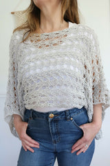Knitted Top Worn By A Woman thumbnail