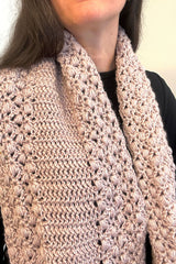 Crochet Scarf Worn By A Woman thumbnail