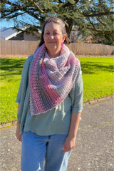 Crochet Shawl Worn By A Woman thumbnail