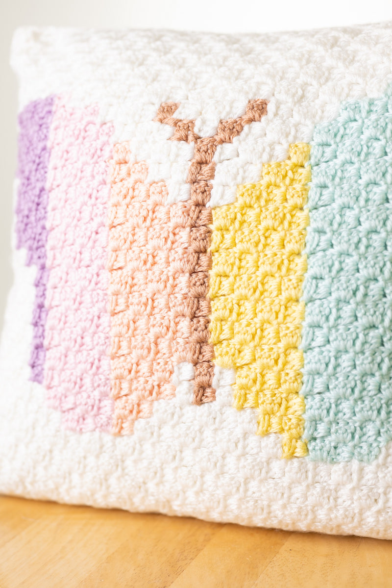 Butterfly Pillow (Crochet)