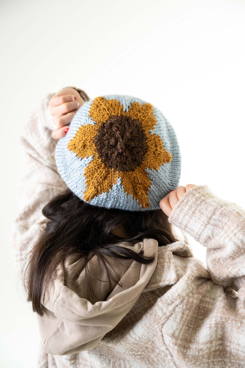 Sunflower Beret Pattern (Knit)