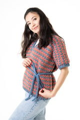 Belted Ruana Top (Knit) thumbnail