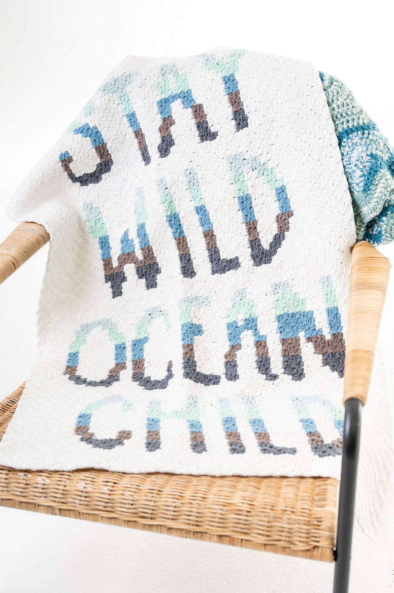 Stay Wild Ocean Child C2C Blanket (Crochet)