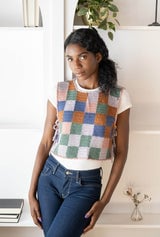 Patchwork Vest (Crochet) thumbnail