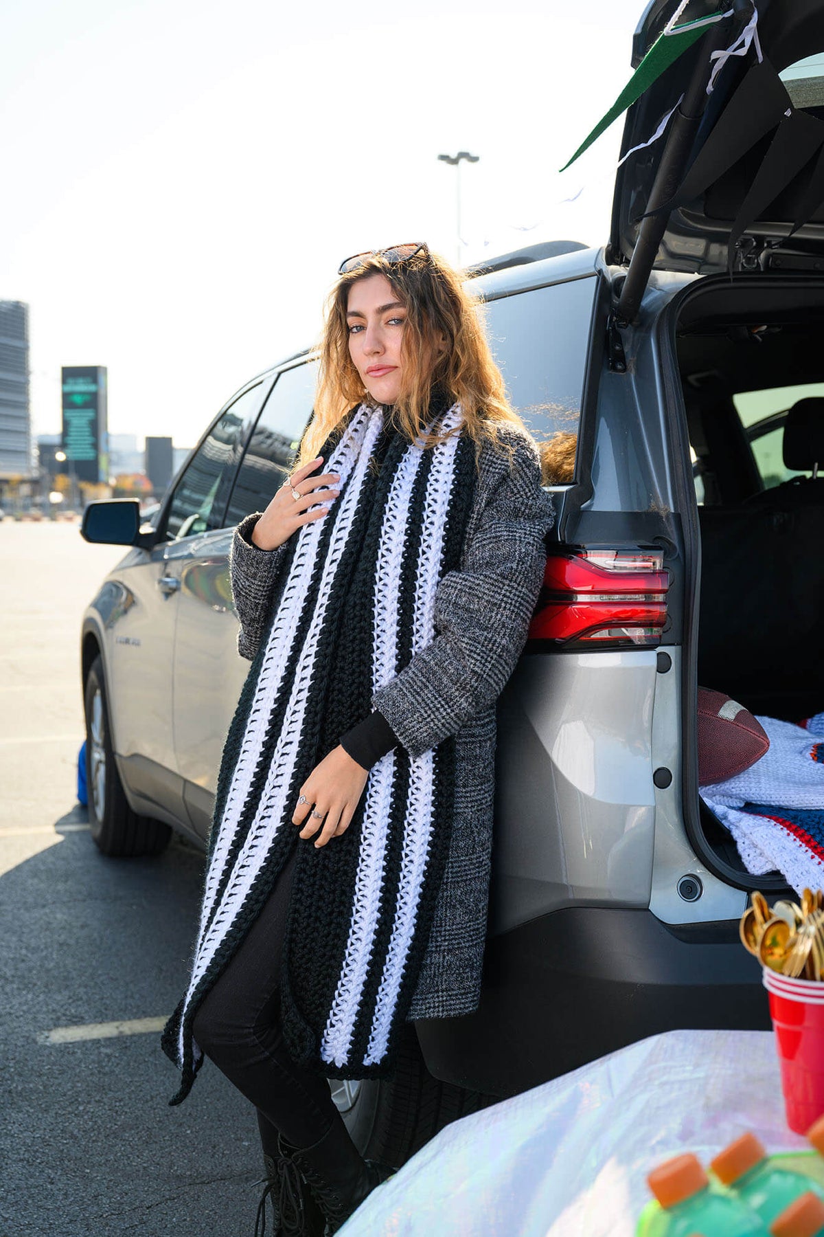 Varsity Scarf (Crochet) – Lion Brand Yarn