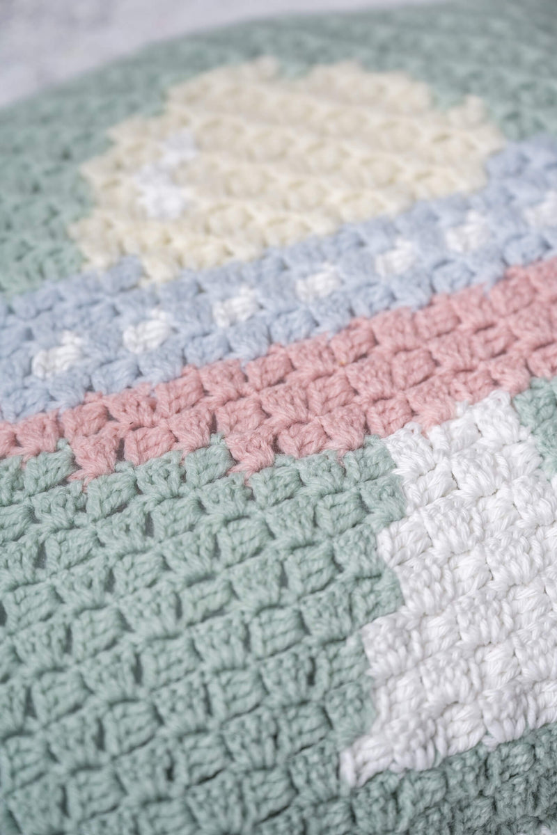 Spaceship Pillow Cover (Crochet)