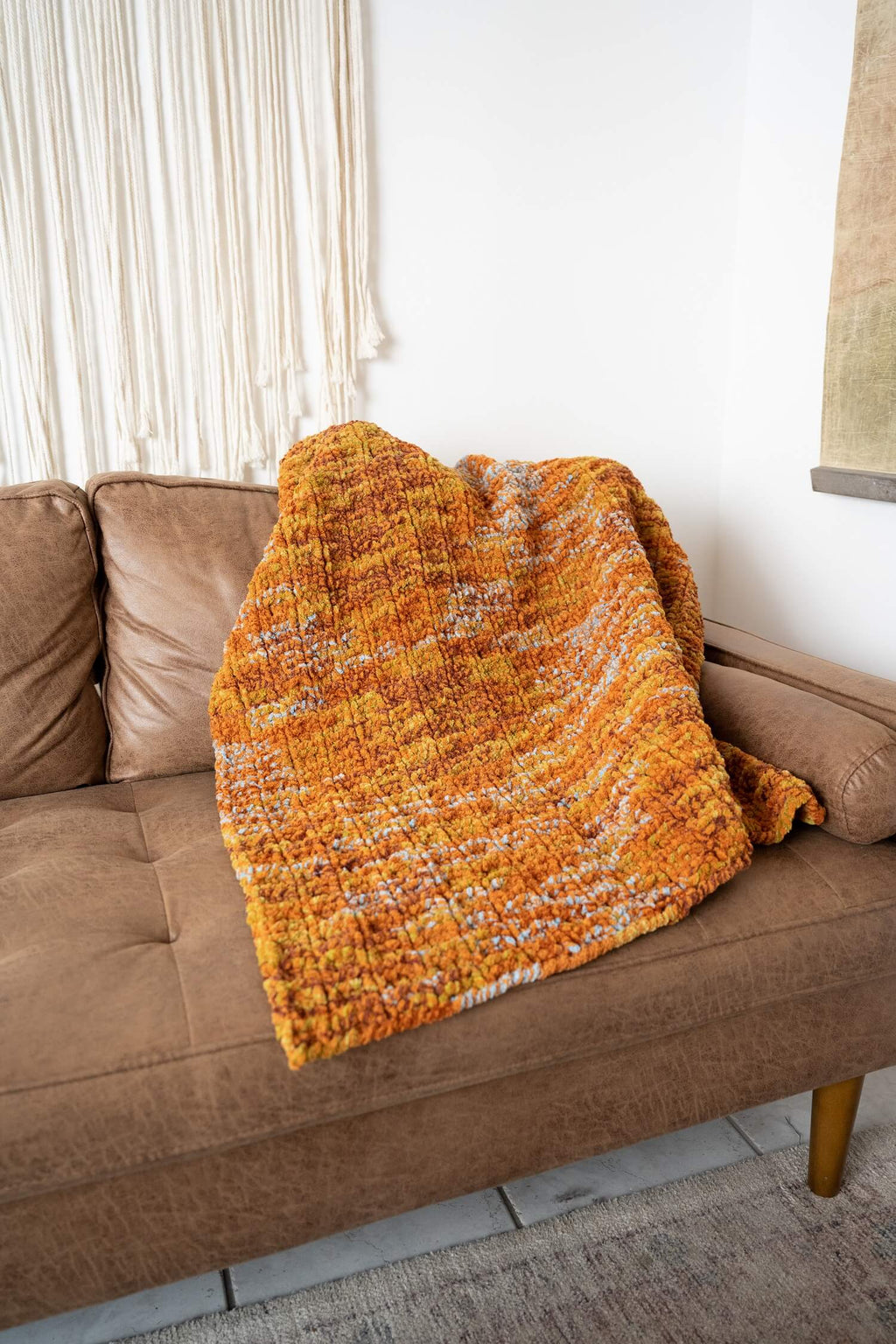 How To Make Bernat Velvet Knit Simple Texture Blanket Online