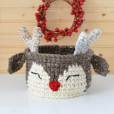 Reindeer Basket (Crochet) thumbnail