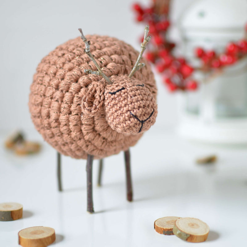 Sheep and Reindeer Ornaments (Crochet)