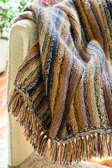 Braided Stripe Blanket (Crochet) thumbnail
