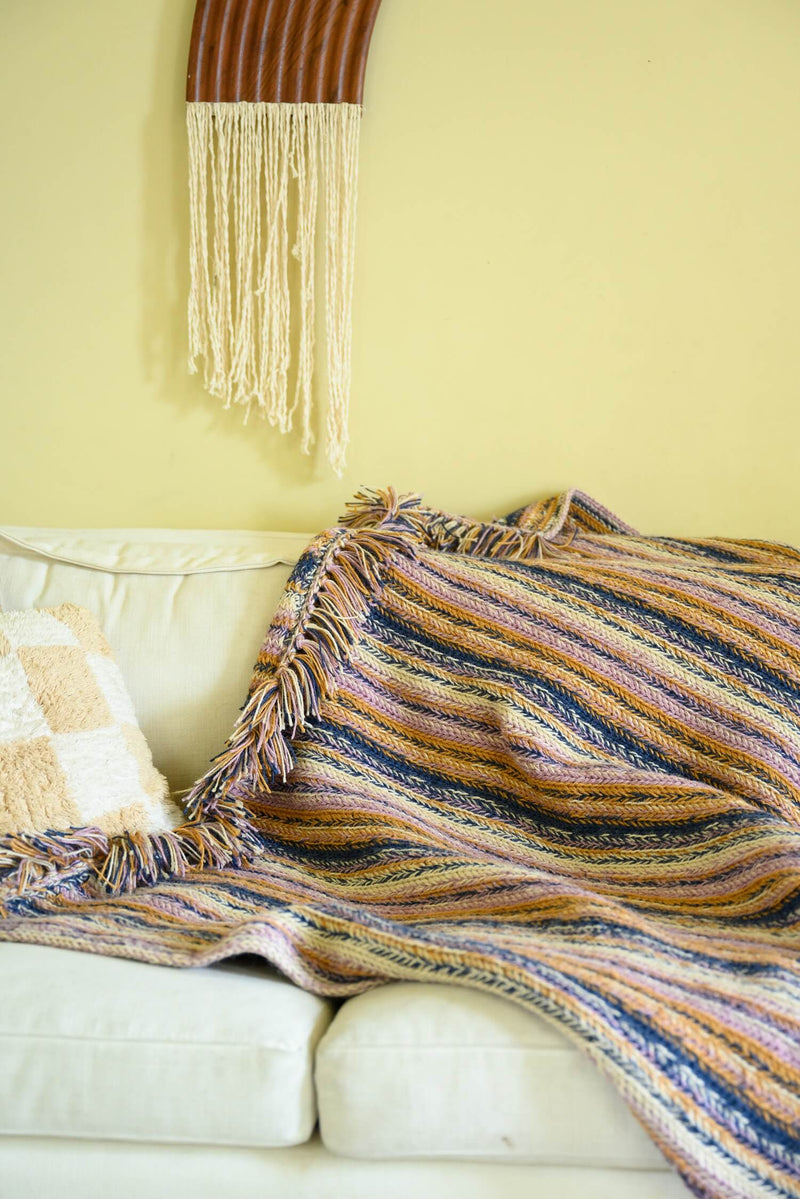 Braided Stripe Blanket (Crochet)