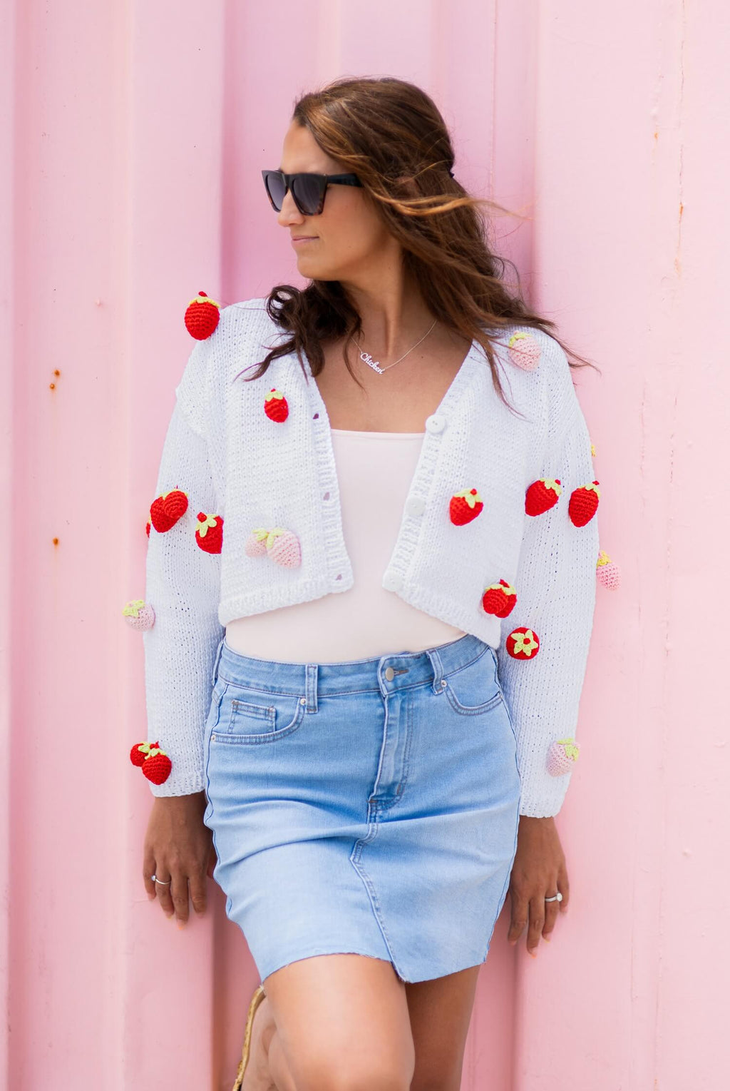 Strawberry Cardi (Knit) – Lion Brand Yarn