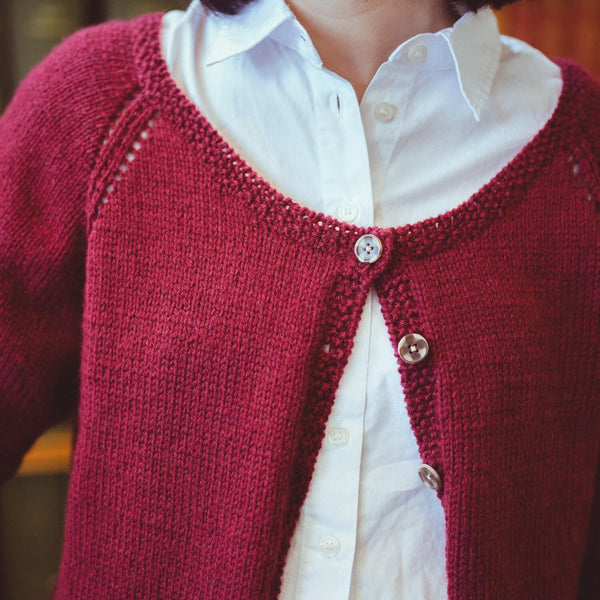 り*つ 70'sMohair×Alpaca Raglan Cardigan Somerset Raglan Cardigan (Knit) – Lion Brand Yarn