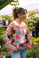 Granny Motif Cardigan (Crochet) thumbnail
