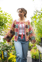 Granny Motif Cardigan (Crochet) thumbnail