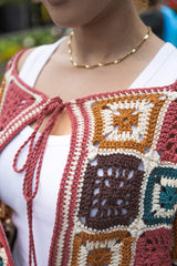 Granny Motif Cardigan (Crochet) thumbnail