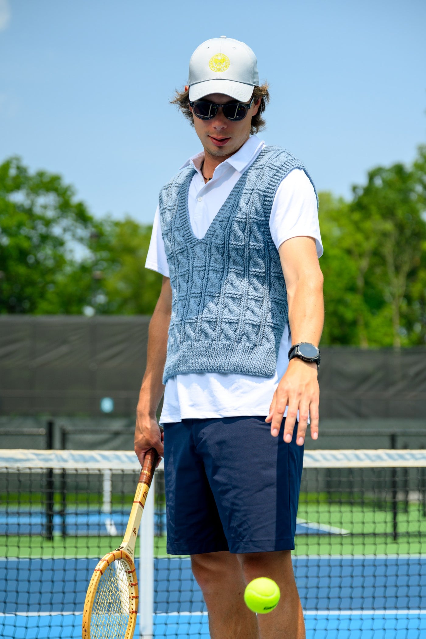 Modern Cabled Vest (Knit) – Lion Brand Yarn