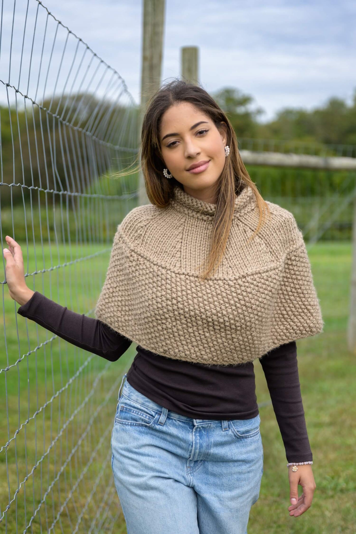 Knit Kit - Cropped Poncho – Lion Brand Yarn
