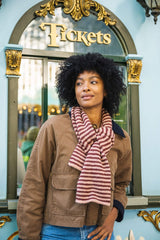 Tube Striped Scarf (Knit) thumbnail