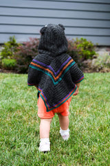 Mini Mammal Hooded Poncho (Crochet) thumbnail
