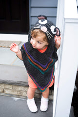 Mini Mammal Hooded Poncho (Crochet) thumbnail