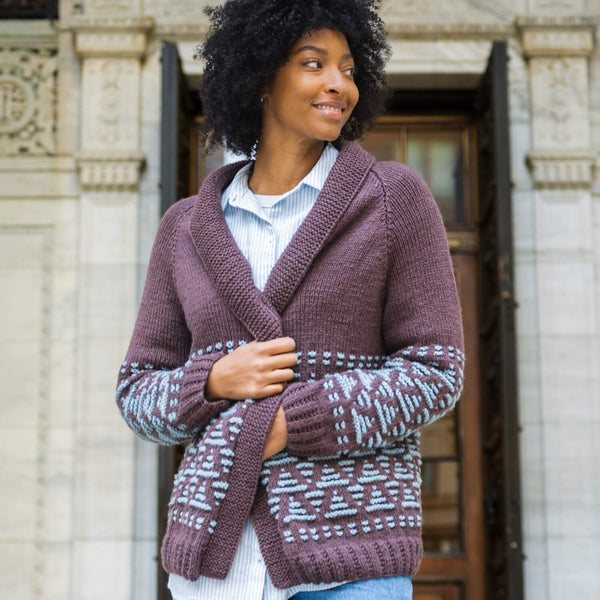 Knit Kit - Catskill Raglan Cardigan – Lion Brand Yarn