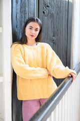 yellow knit pullover thumbnail