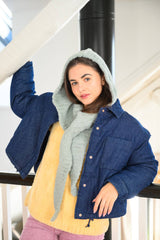 crochet hooded scarf thumbnail