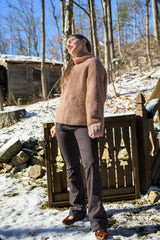 brown knit cardigan thumbnail