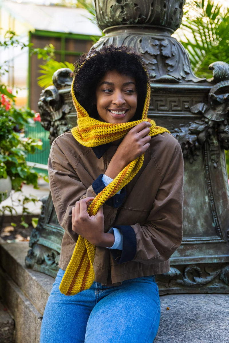 Hooded Scarf (Crochet) – Lion Brand Yarn