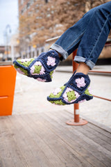 crochet granny square slippers thumbnail