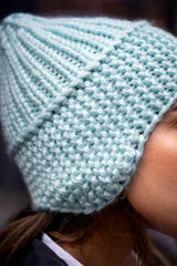 closeup sideview of earflap hat thumbnail