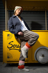 Model wearing legwarmers and coordinating hat thumbnail