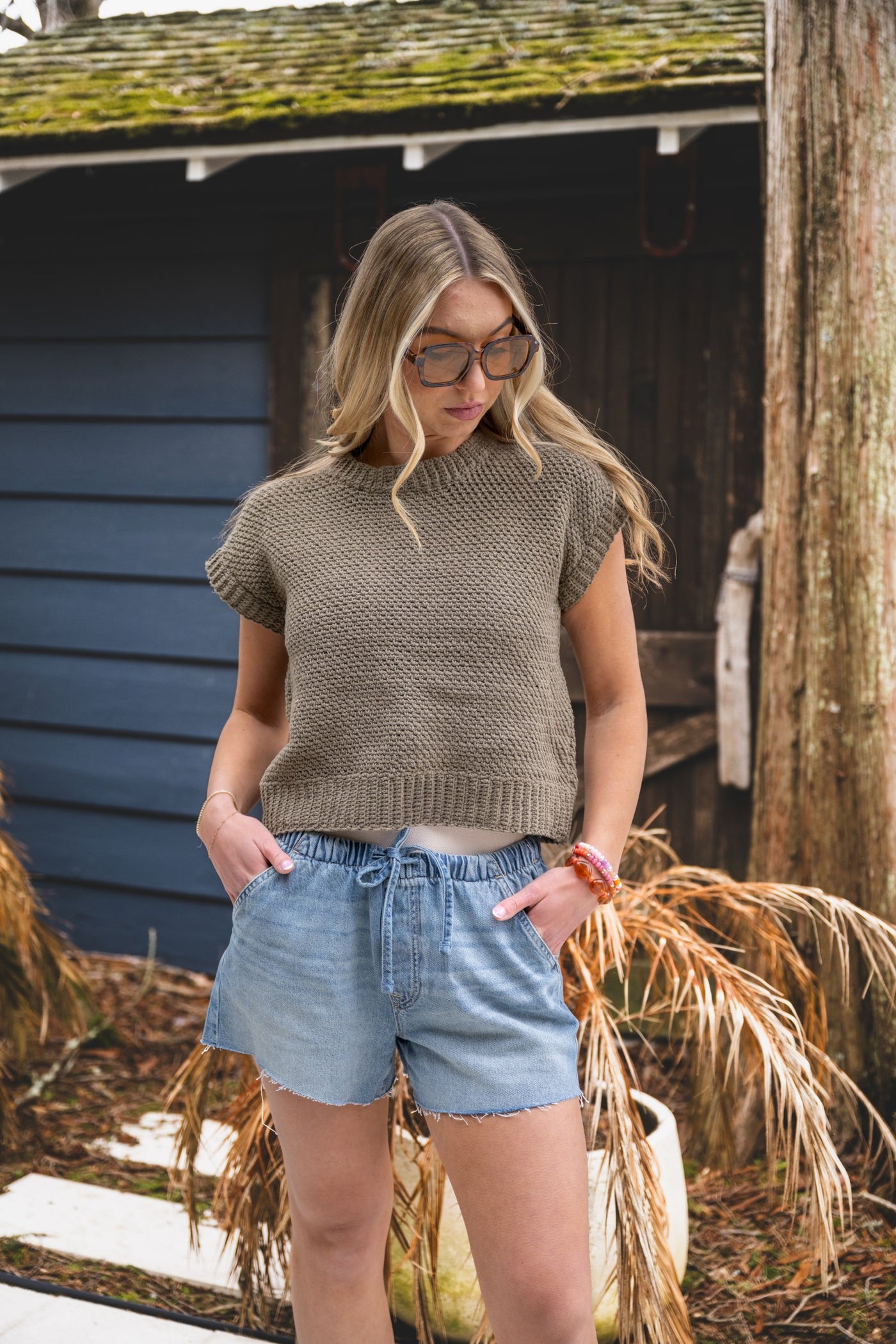 りらポランカのリネンキット NANATONEキット リバティpuff2m Crochet Kit - Rolo Beach Top – Lion Brand Yarn