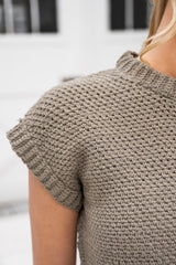 closeup of a crochet top thumbnail