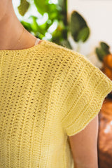 close up of crochet top thumbnail