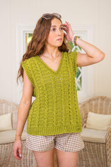 Crochet Kit - Cabled Vest thumbnail
